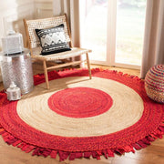 5 X 5 Braided Round Area Rugs with Tassels for Living Room ON SALE
