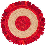 4 X 4 braided area rug for kitchen