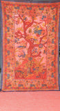 Red Tree Of Life Tapestry tree of life bedspread for dorm and college-Jaipur Handloom