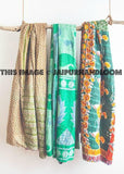 Reversible Kantha Work Silk Dupattas - Wholesale 10 pc
