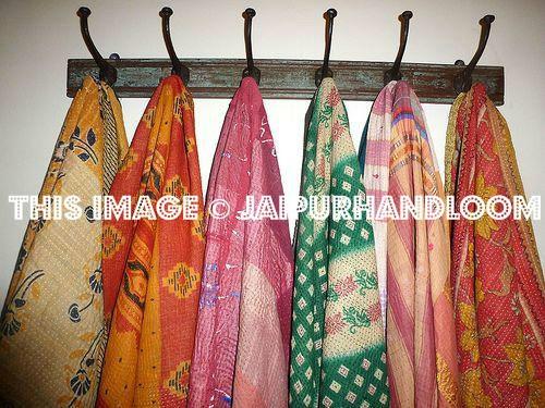 Reversible Kantha Work Silk Dupattas - Wholesale 10 pc