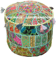 Rockdale Pouffe - 18X13 inches-Jaipur Handloom