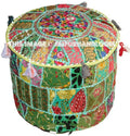 Rockdale Pouffe - 18X13 inches-Jaipur Handloom