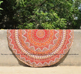 Round Beach Towels Australia Original Beach Throws Wholesale Round Tapestry-Jaipur Handloom
