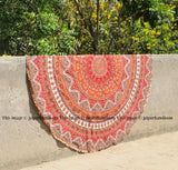 Round Beach Towels Australia Original Beach Throws Wholesale Round Tapestry-Jaipur Handloom