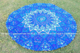 Round Mandala Sofa Cover Cotton Round Beach Towels Hippie Wall Tapestries-Jaipur Handloom