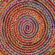 Round jute and cotton Chindi rugs Carpets, Buy Circle Chindi Rug Online