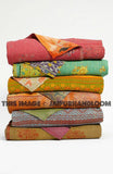 Sari Throws kantha Blankets wholesale set of 5-Jaipur Handloom