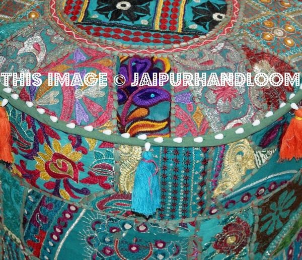 Shellharbour Ottomans & Poufs - 18X13 inches-Jaipur Handloom