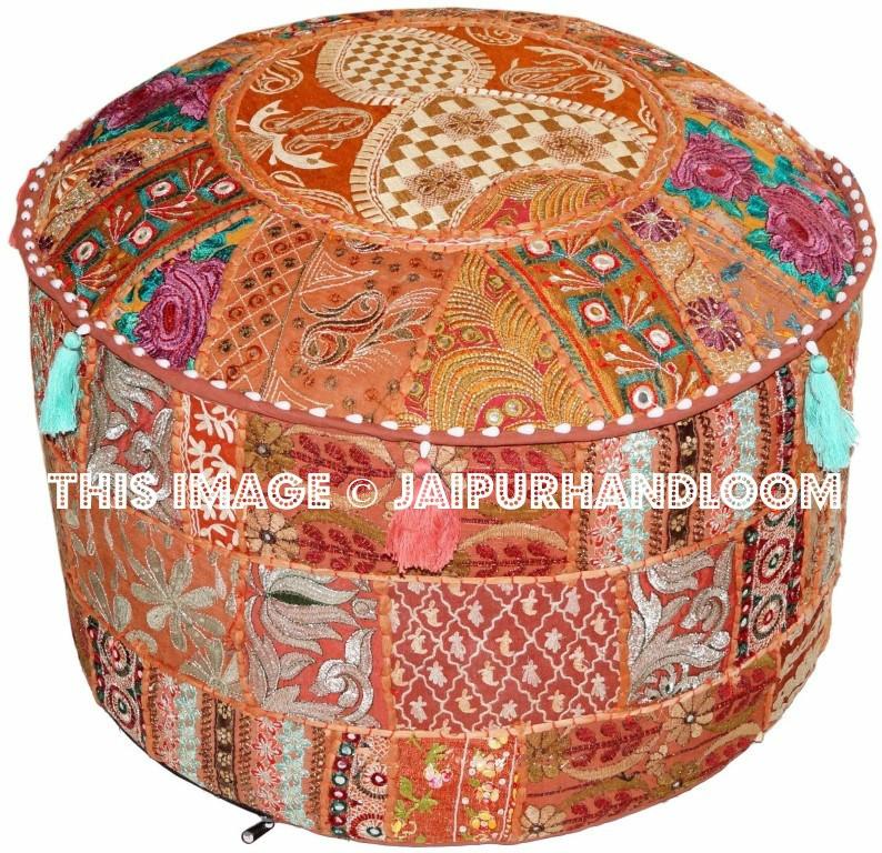 Shepparton Pouf ottomans - 22X12 inches