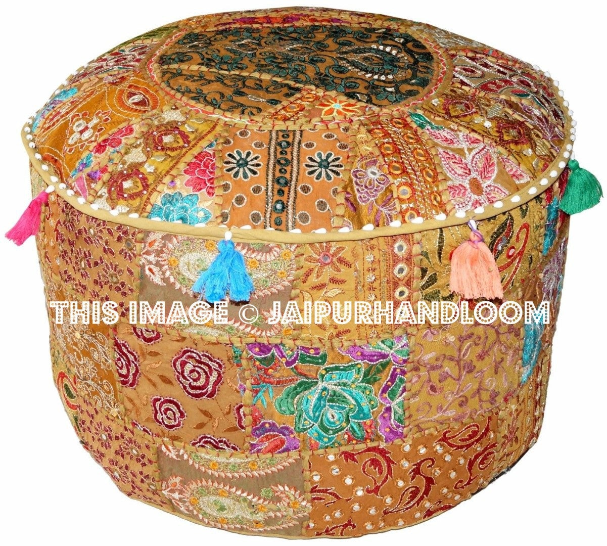 Shoalhaven Poufs - 22X12 inches-Jaipur Handloom