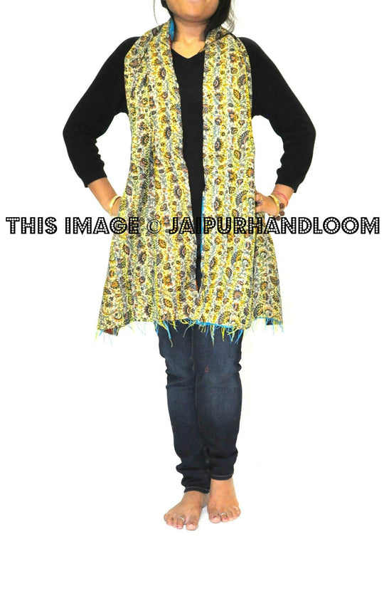 Silk Kantha Scarves - Lily