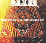 Small Multi Celestial Sun Moon Stars Wall Tapestry, Hippie Bedspread-Jaipur Handloom
