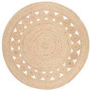 Hand-braided patio area rug carpet