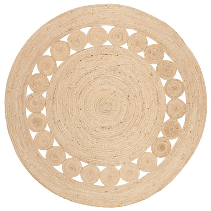 Hand-braided patio area rug carpet