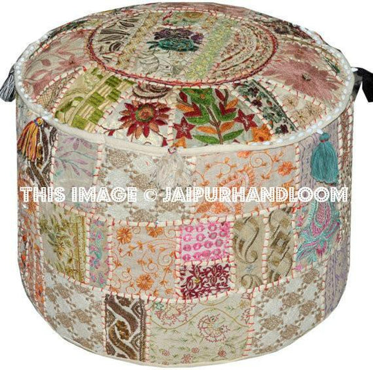 Storage Benches, Ottomans & Cubes, Pouf-Jaipur Handloom