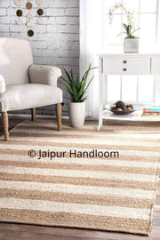 Natural Jute Braided Rugs Indian Hand Woven Floor Mat 2X8 ft-Jaipur Handloom