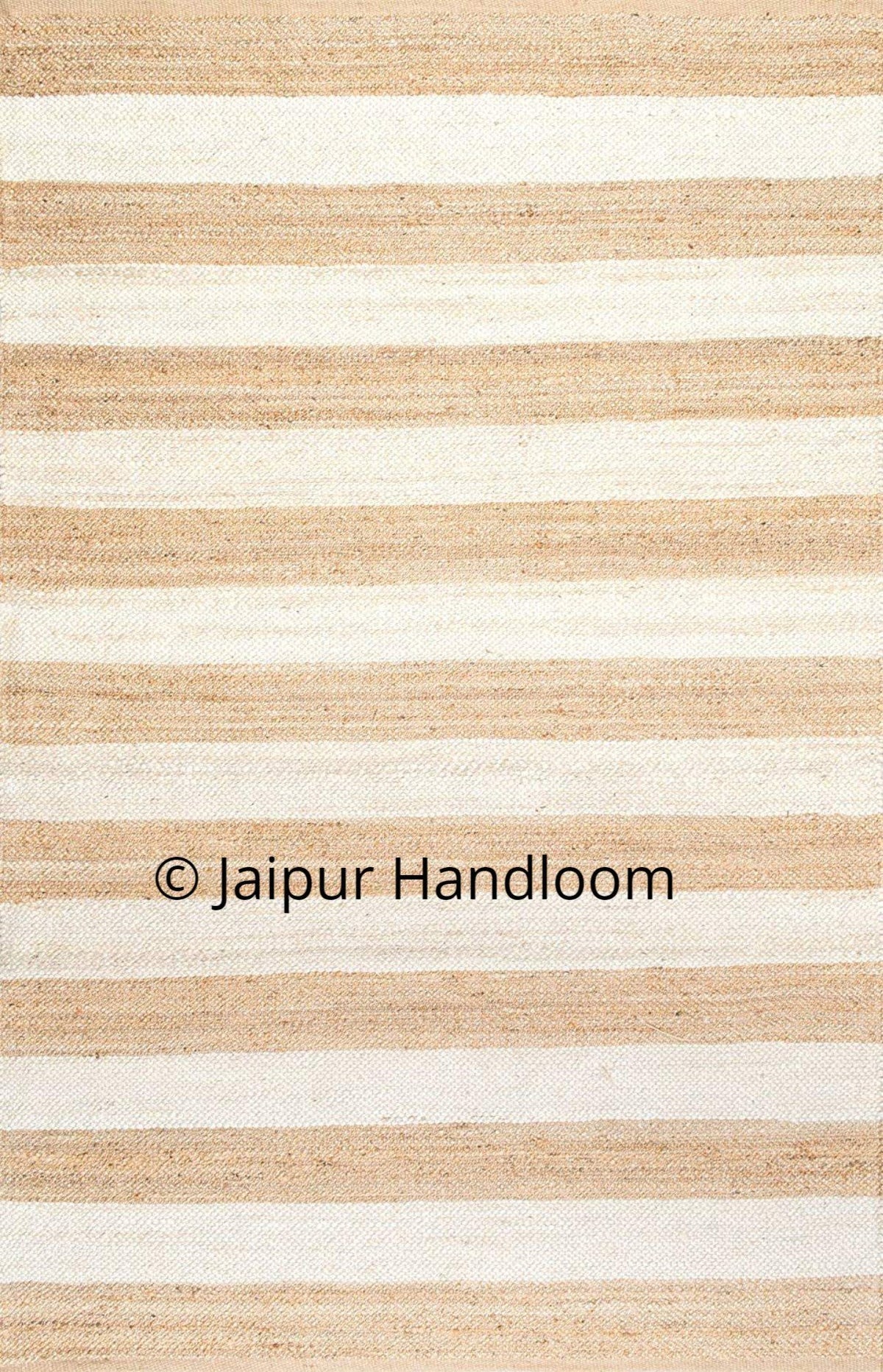 Natural Jute Braided Rugs Indian Hand Woven Floor Mat 2X8 ft-Jaipur Handloom