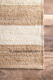 Natural Jute Braided Rugs Indian Hand Woven Floor Mat 2X8 ft-Jaipur Handloom