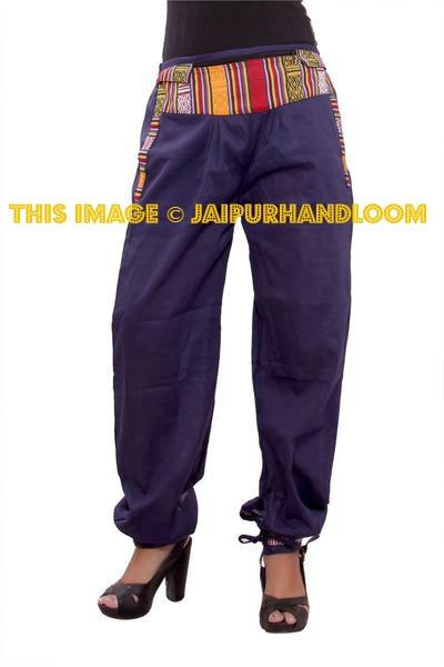 Summer Cotton Pants Baggy Loose Palazzo Pants Beach Wear Pants