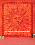 Sun and Moon tapestry psychedelic dorm tapestries hippie beach towels-Jaipur Handloom