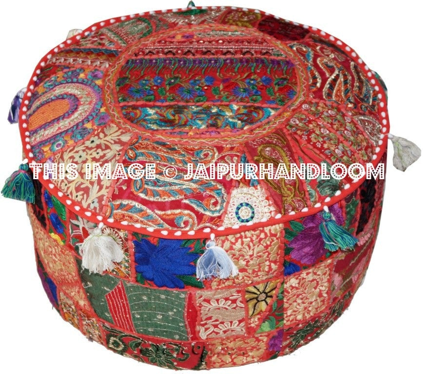 Swan Ottomans & Poufs - 22X12 inches-Jaipur Handloom