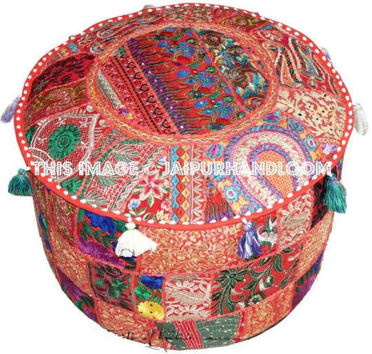 Swan Ottomans & Poufs - 22X12 inches-Jaipur Handloom
