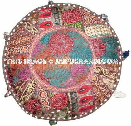 Tamworth Poufs - 18X13 inches-Jaipur Handloom