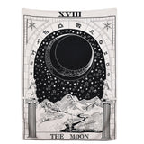 Tarot Tapestry The Moon Tapestry Poster Medieval Europe Divination Tapestry