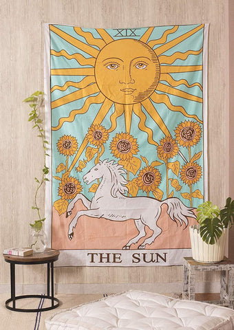 Tarot Tapestry The Sun Tapestry Wall Hanging