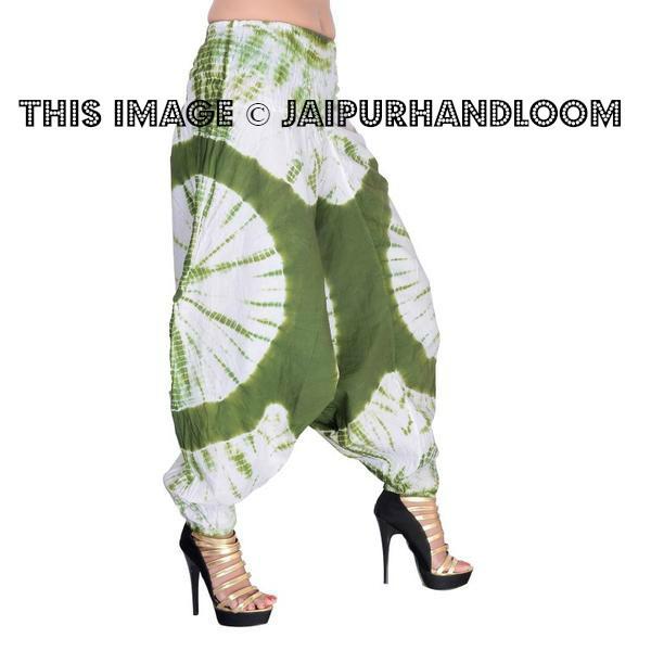 Thai Tie Dye Harem Pants Wide Leg Yoga Legging Burning Man Pants