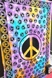 Tie dye Peace Sign Tapestry Wall hangings Dorm Peace Tapestries-Jaipur Handloom