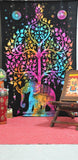 Tie dye tapestry college dorm tapestry Elephant Tapestry Tree Of Life Tapestry-Jaipur Handloom