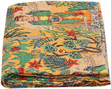 Twin Size Kantha Quilt