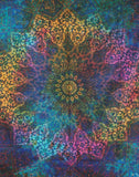 Twin Blue Tie Dye Tapestry sun and moon tapestry hippie tapestries-Jaipur Handloom