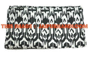Twin Ikat Bedspread, Kantha Quilt, Twin Quilt, Kantha Blanket, Kantha Bedspread, kantha Bed Cover, Ikat Quilt, Ikat bedding, Kantha Quilts-Jaipur Handloom