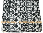 Twin Ikat Bedspread, Kantha Quilt, Twin Quilt, Kantha Blanket, Kantha Bedspread, kantha Bed Cover, Ikat Quilt, Ikat bedding, Kantha Quilts-Jaipur Handloom