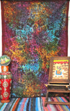 Twin Multi Color tie dye tapestry tie dye mandala tapestry Bedding-Jaipur Handloom