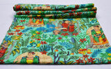 Floral Kantha Quilt Blanket