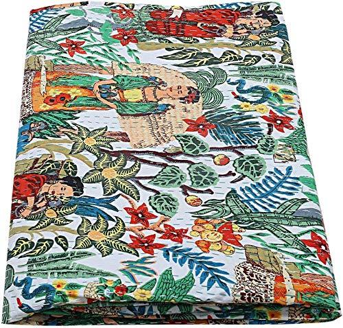 indian cotton kantha quilt bedding