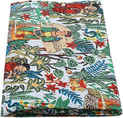 indian cotton kantha quilt bedding