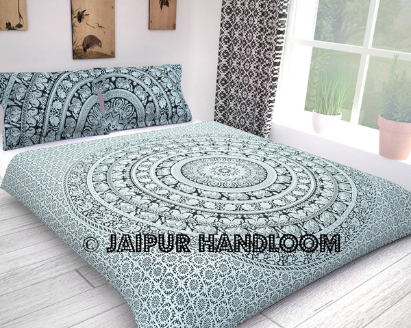 Unia Mandala Duvet Cover-Jaipur Handloom