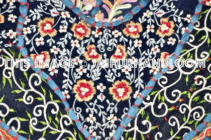 Upholstered Ottomans, Stools and Poufs-Jaipur Handloom