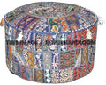 Upholstered Ottomans, Stools and Poufs-Jaipur Handloom