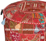 Victor Pouffe - 22X12 inches-Jaipur Handloom