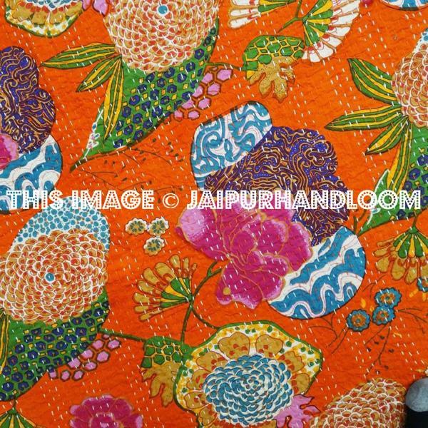 Vintage indian kantha quilts, throws & Blankets