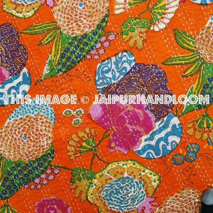 Vintage indian kantha quilts, throws & Blankets