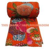 Vintage indian kantha quilts, throws & Blankets