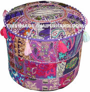 Wagga Pouffe - 18X13 inches-Jaipur Handloom