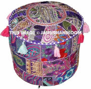Wagga Pouffe - 18X13 inches-Jaipur Handloom